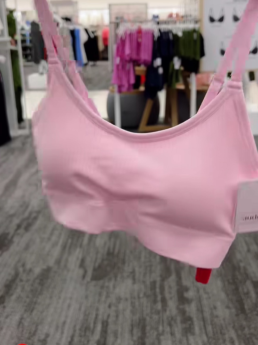4 for $30.00 Auden Light Pink Ribbed Sports Bralette - Picture 3 of 7